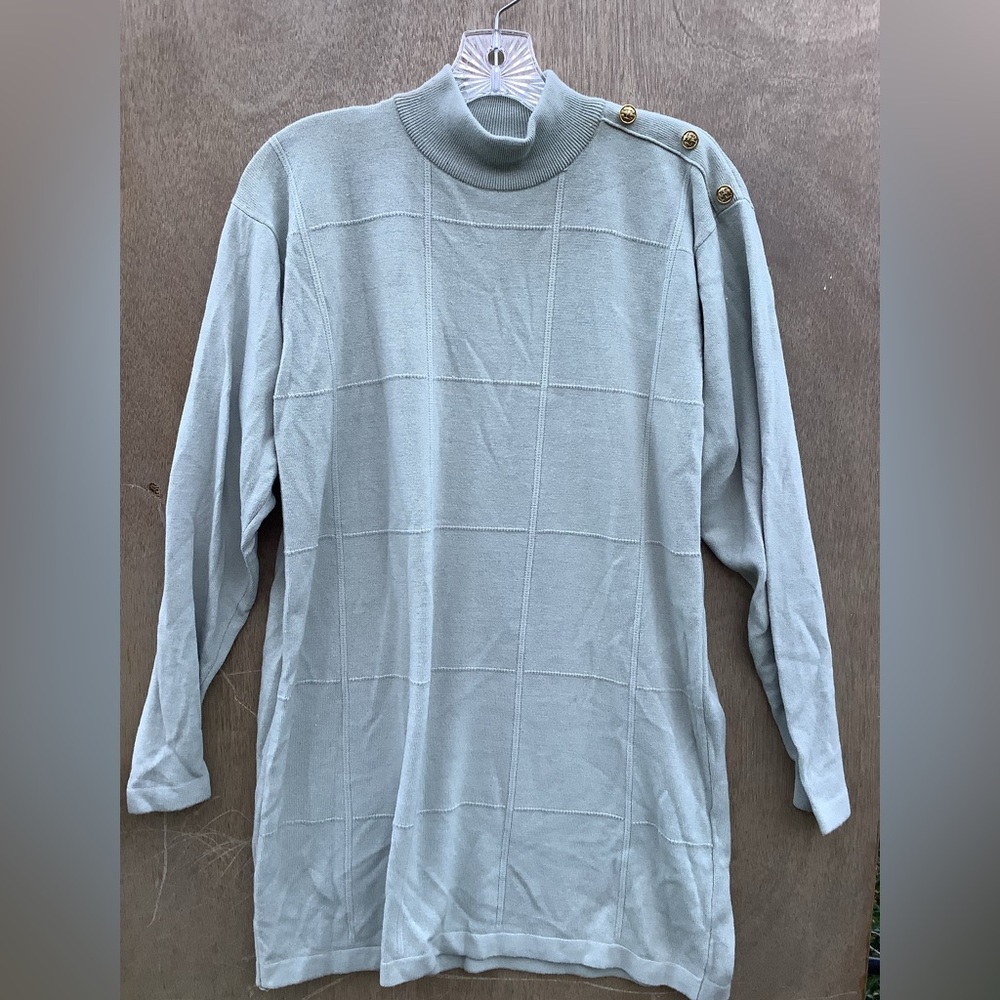 St Michael from Marks & Spencer Soft Ribbed Knit Sweater in Pale Greenish Gray